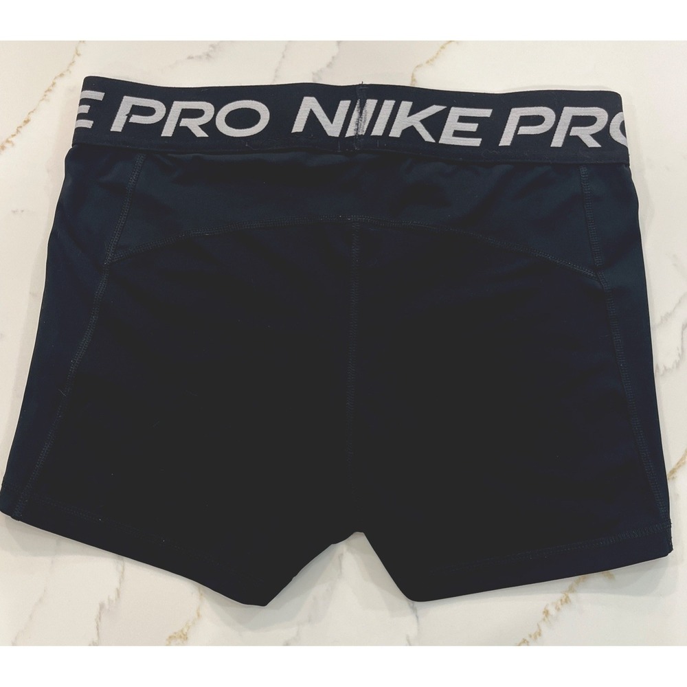 Nike Pro Dri-Fit Compression Spandex Shorts 3" Inseam Black Gym Women's Medium - Picture 3 of 5